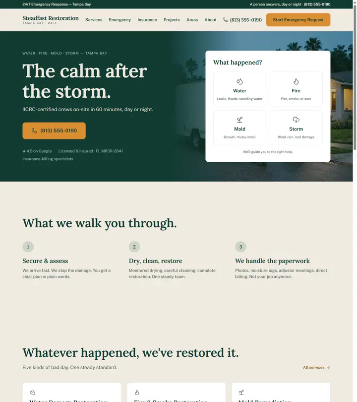 Steadfast Restoration — built by PhantomNode