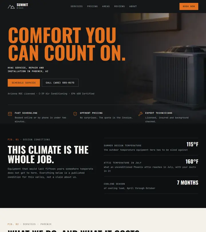 Summit HVAC — built by PhantomNode